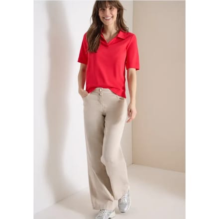 Effen poloshirt met korte mouwen