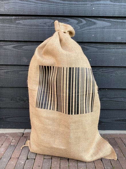 Stijlie kids Jute zak Sinterklaas Streepjescode