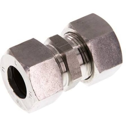 18L RVS Rechte Snijring Koppeling 315 Bar DIN 2353 - FL2S-C-ST-18-L