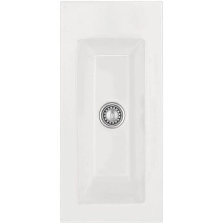Systemceram Keradomo Mera 24 built-in sink with manual override, without tap hole 504601-12