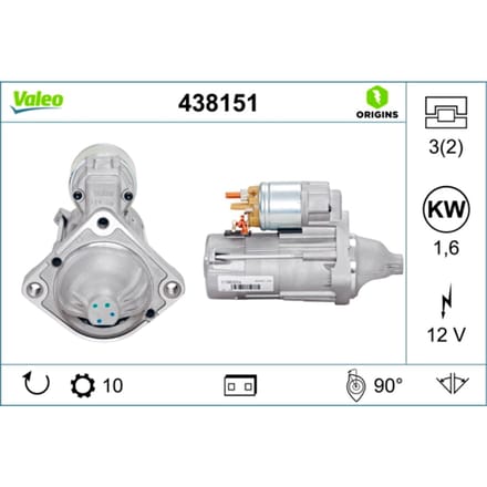 Starter VALEO ORIGINS NEW VALEO 438151