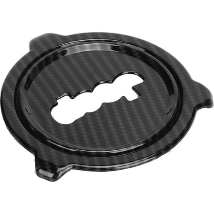 Auto Carbon Fiber Textuur Stuurwiel Midden Sierlijst Frame Cover Past voor Jeep Wrangler JL 2018 + gray