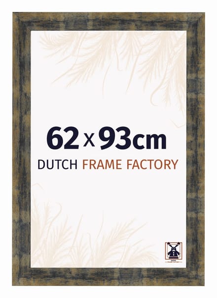 Fotolijst 62x93 cm - MDF - Blauw Goud Gemeleerd - Praag