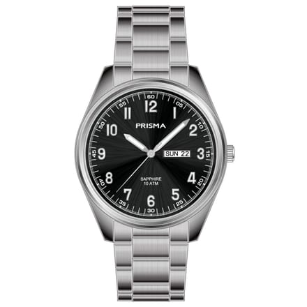 Prisma Titanium P.1304 Zwart Herenhorloge