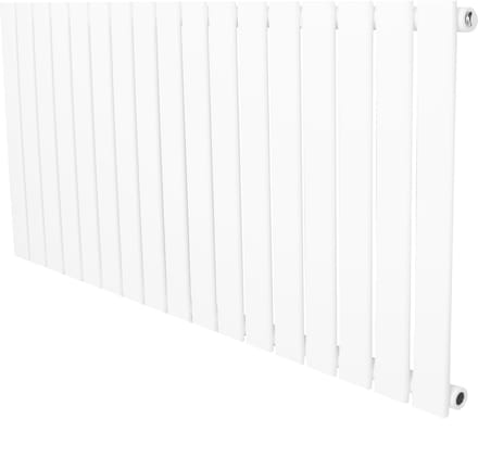 1-kolom design radiator - 600x1190 mm - wit - vlakke panelen