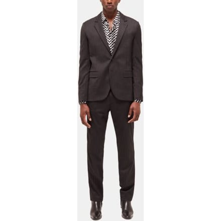 The Kooples Classic Pipping Collar Suit Jacket Black Grey Maat: 48 | Blazers Outlet | Heren | Grijs