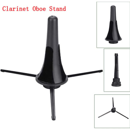 Opvouwbare klarinet hobo standaard rechte saxofoon statief houder voor blaasinstrument zwart