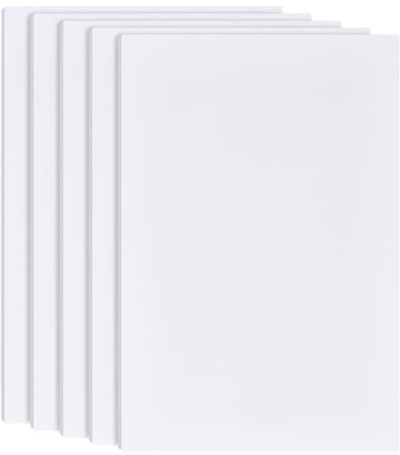 Dailygoods- Schuimplaten 5 stuks - 30 x 20 cm - 6 mm dik - PVC-schuimplaat - Knutselmateriaal voor kinderen - Creatieve projecten