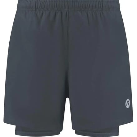 Rogelli Essential Heren 2-in-1 Hardloopshort - Telefoonzak - Grijs