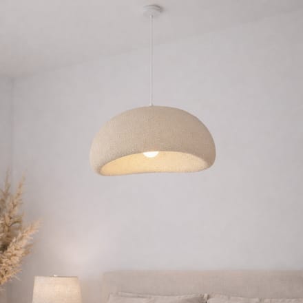 Milton & Oldbrook Japandi Hanglamp Ø 50 cm Tuzla Beige Steenlook