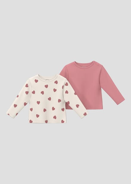 s.Oliver - others - Dubbelpak uniseks geribde shirts met lange mouwen