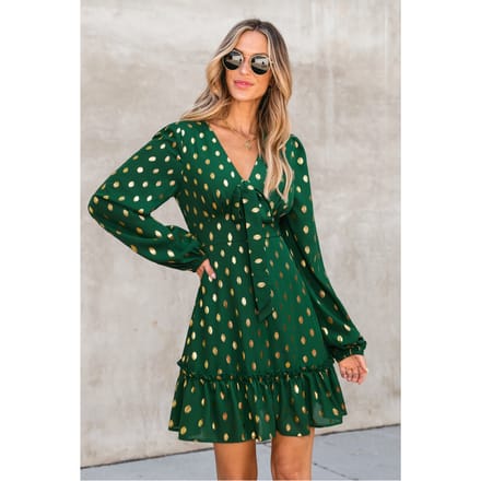 Pep Talk Polka Dot Mini-jurk