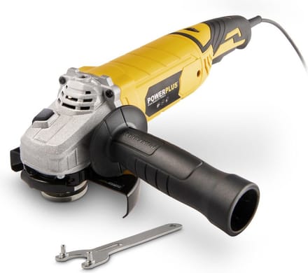 Powerplus elektrische haakse slijper POWX0614 - 1200W slijpmachine - slijpschijf 125mm ᴓ, compacte power tool