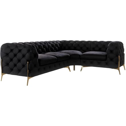 3-zitshoekbank Chelsea rechts velvet | Ropez