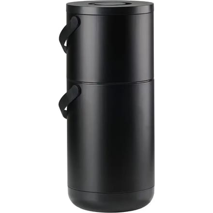 Prullenbak Zone Denmark Bio Circular Black 22+12 L
