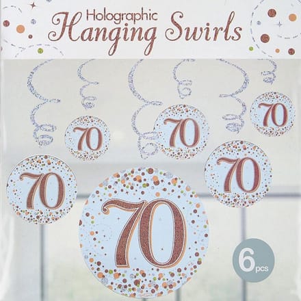 Oaktree - Swirls Sparkling Rose Gold - 70 jaar