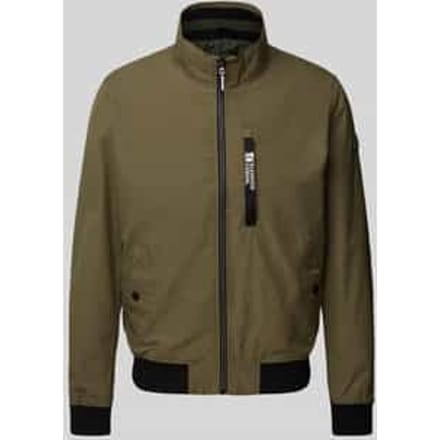 Regular fit outdoorjack met opstaande kraag en contrasterende details