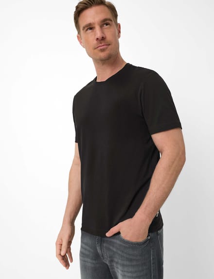 Brax Heren Shirt  Style TED black, zwart, maat 6XL