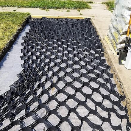 Grindstabilisator Grate - Bodem Stabiliseren - Pad Aanleggen - Flexibele Honingraat Structuur - 5 Cm Hoog - Zwart