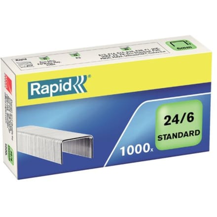 Nieten Rapid 24/6 gegalvaniseerd standaard 1000 stuks