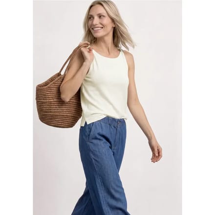 Top met boothals en schouderdetail