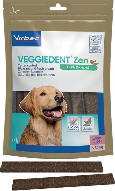 Veggiedent FR3SH Zen Kauwstrips Large - 15 stuks