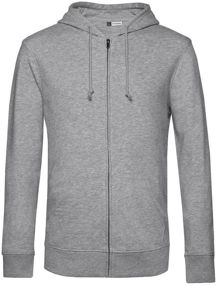 Hooded sweatshirt met rits B&C Organic