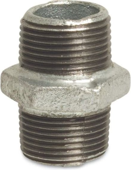 Profec Nr. 280 Nippel gietijzer gegalvaniseerd 1 1/2"