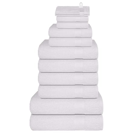 vidaXL - 12-delige - Handdoekenset - FROGN - 360 - g/m² - wit