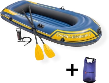Intex challenger 2 - roeiboot opblaasbaar met peddels - opblaasboot - intex boot - opblaasboot volwassenen