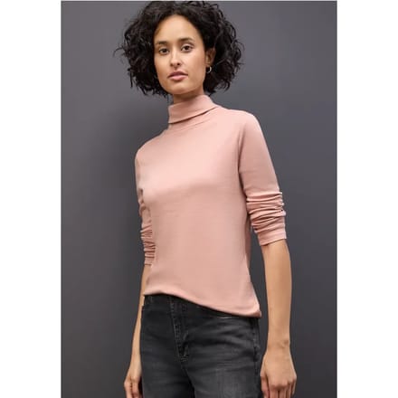 Basic shirt met coltrui