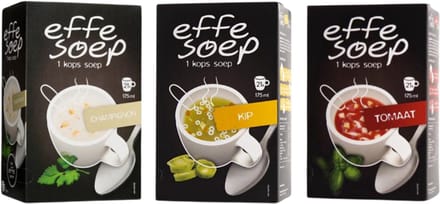 Effe soep Champignon, Kip, Tomaat