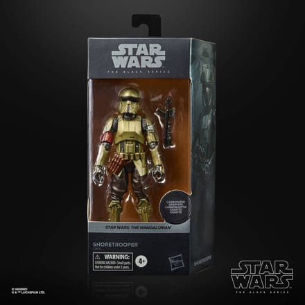 Hasbro Star Wars Actiefiguur Shoretrooper 15 cm The Mandalorian Black Series Carbonized Action 2021 Multicolours
