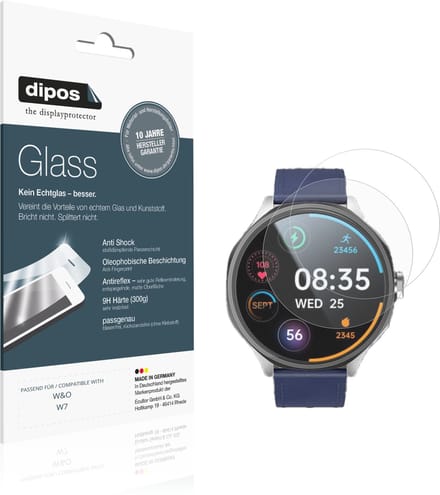 dipos – 2x Matte Pantserfolie geschikt voor W&O W7 | 9H Screenprotector