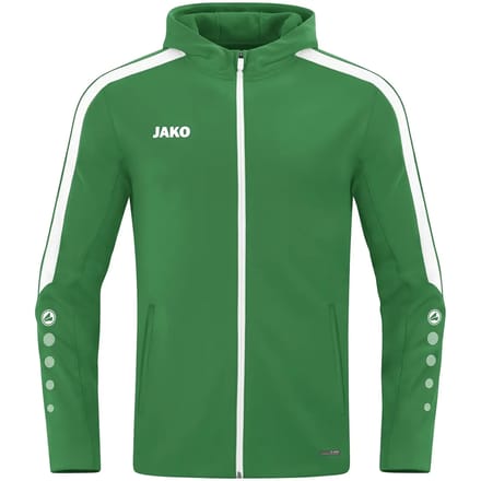 Jako Power Jas Met Kap Dames - Groen | Maat: 34
