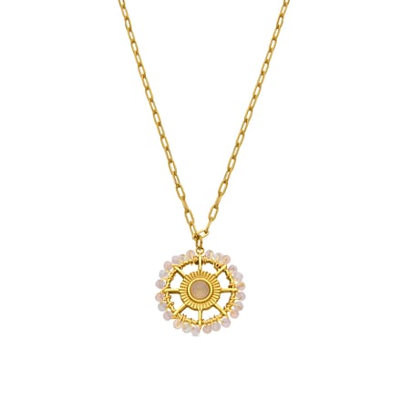 Luxeketting met glanzende zirkonia 18k goud afwerking - Yakde