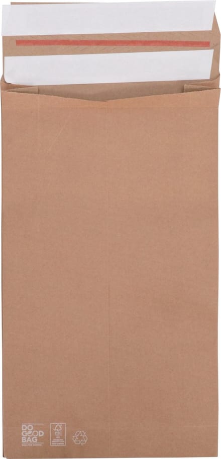 Envelop | verzendzak | 430x250mm | papier | bruin | 100 stuks