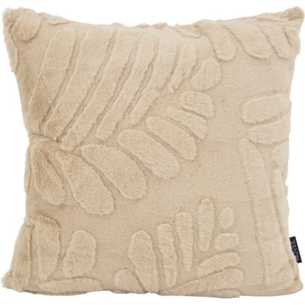 NOVÉE Furry leaves beige | 45 x 45 cm | kussenhoes | polyester