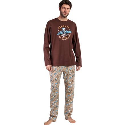 Setjes Admas Pyjama broek top lange mouwen Varsity Squad Peanuts