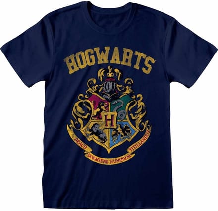 Harry Potter - Hogwarts Faded Crest T- Shirt X Large