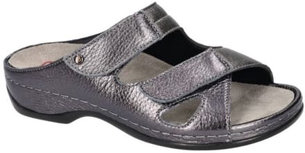 Berkemann -Dames - grijs donker - slippers & muiltjes - maat 40.5