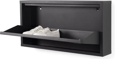 Spinder Design schoenenkast Billy 1 - Zwart - 3 paar schoenen - Staal