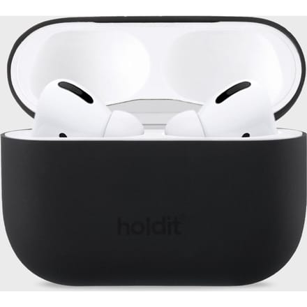 Holdit Silicone Case voor de Apple AirPods Pro / Pro 2 - Zwart
