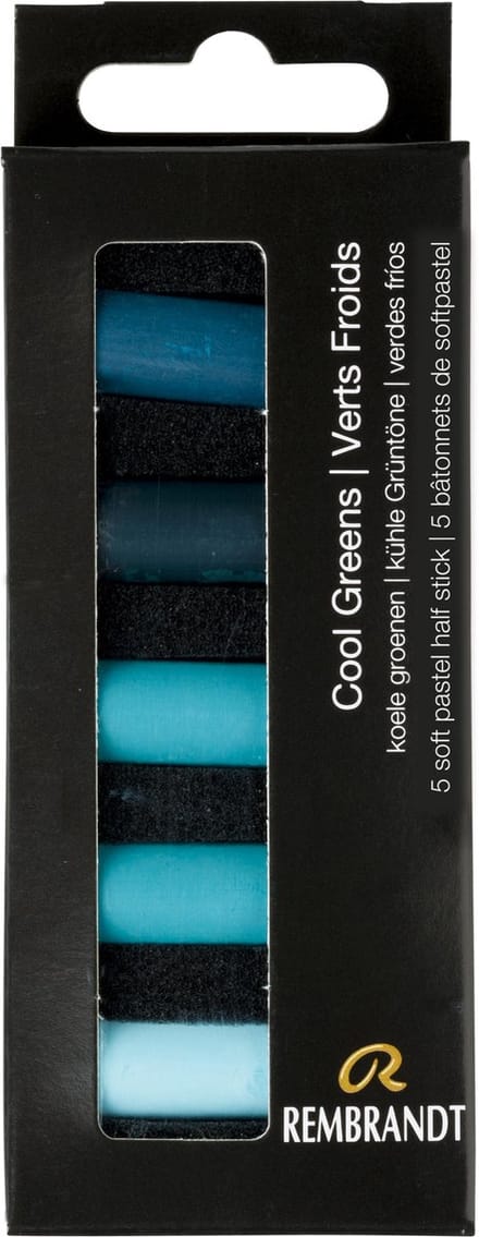 Rembrandt softpastel half 5 Koele groenen