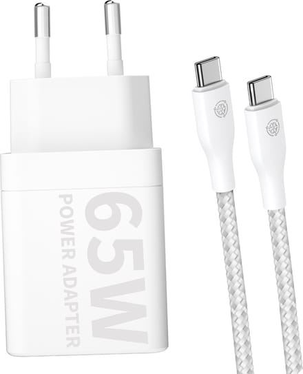 65w USB C oplader 1 meter - Oplader / Adapter geschikt voor MacBook Air M1 M2 M3 A2337 A2681 A3113 - Power Delivery