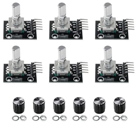 6 stuks Roterende Encoder Module - 360 Graden Digitale Impulsuitgang voor Elektronische Bouwstenen