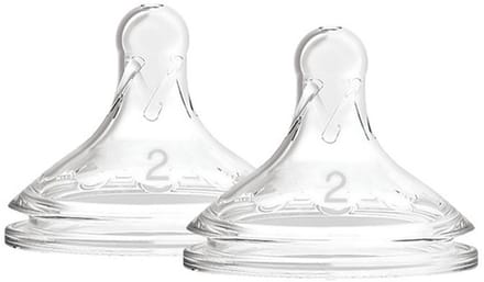 Dr. Brown's Options+ siliconen speen Level 2 brede hals - 2 stuks