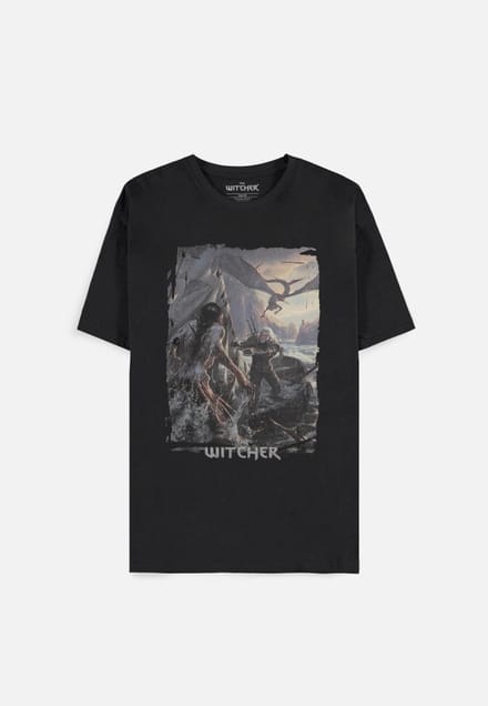 The Witcher - Geralt Boat Scene Dames T-shirt - M - Zwart