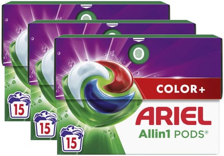 Ariel Allin1 Pods Color+ - Multipack - Wasmiddel - 45 (3x15) Wasbeurten