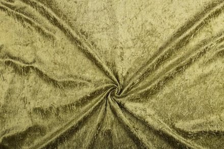Velours de panne stof - Licht khaki - 10 meter